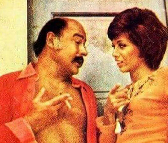 أحمد رمزي مع منى جبر في السبعينات وصورة بعنوان ليه يا زمن مسبتناش ابريا